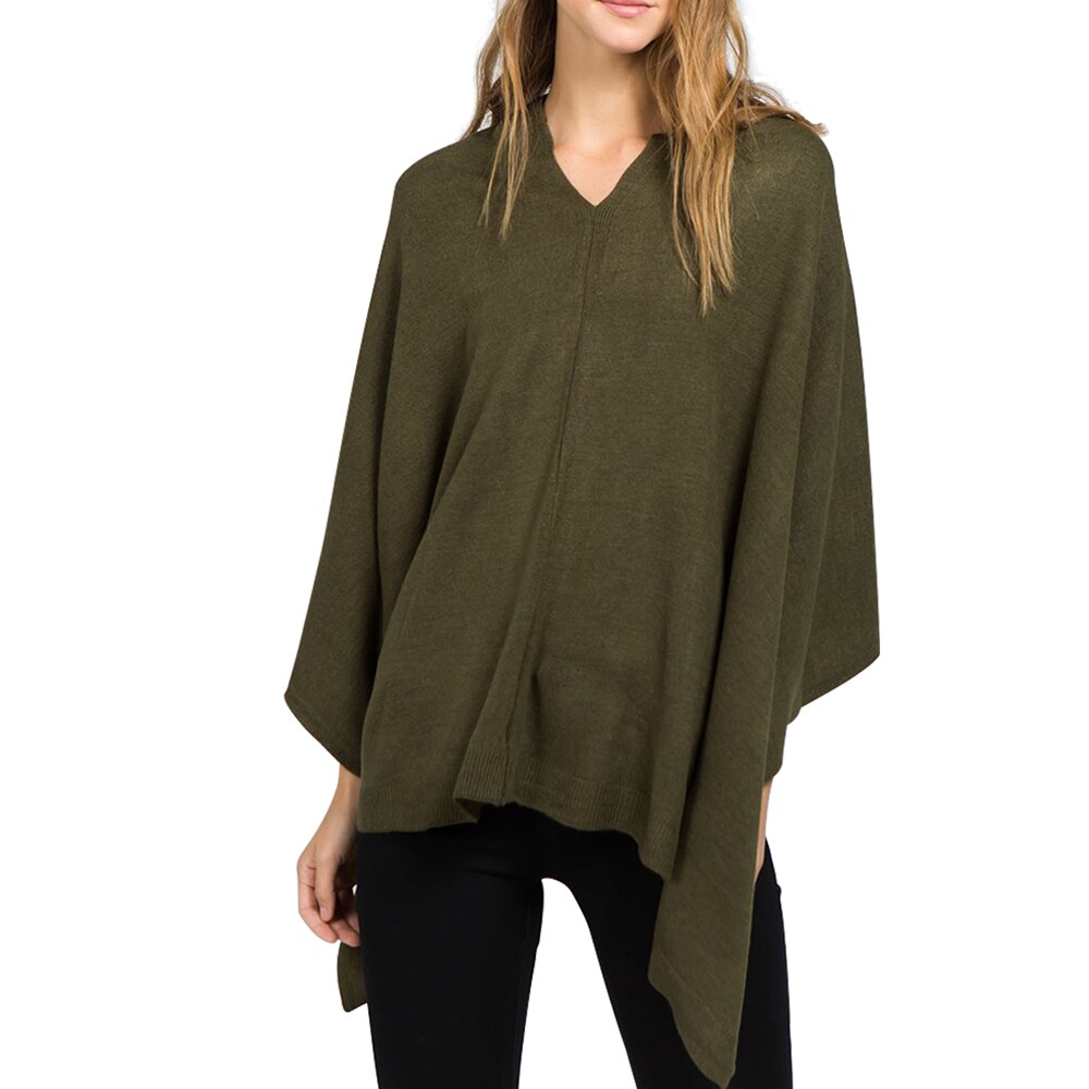 polyvalent châle couleur unie infini écharpe châles multi-fonction pull pull grande taille personnes anniversaire: Vert armée