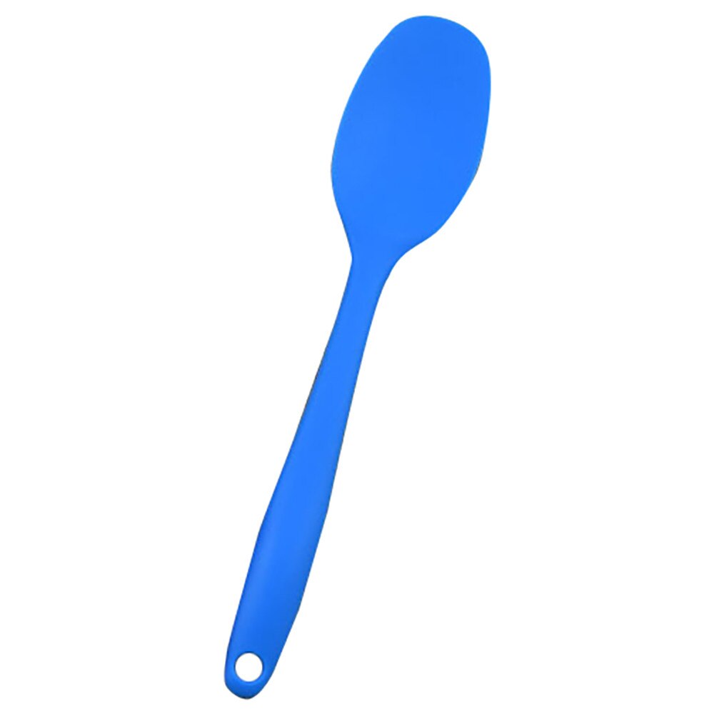 Kruiderij Gebruiksvoorwerp Koffie Lepel Kids Ijs Servies Tool Silicone Keuken Bakvormen Utencil Lepels En Scoop Koken Gereedschap: Blue