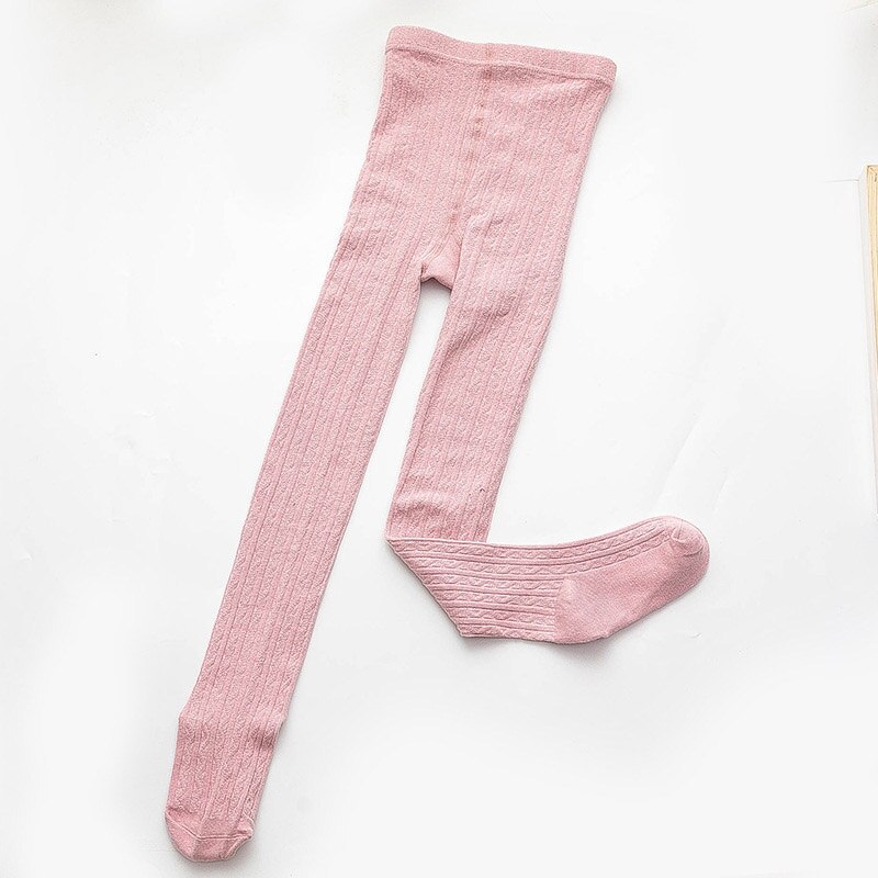 Collants do bebê da cor sólida algodão macio collants da criança recém-nascidos para a menina meias de malha inverno meninas meia-calça: pink
