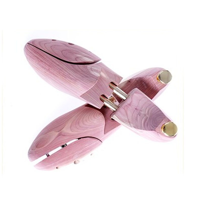Jron 1 Pair 100% Natrual Cedars Men Wooden Shoe Tree Stretcher Shaper Keeper Adjustable Width Wooden Shoe Tree Stretcher Shaper