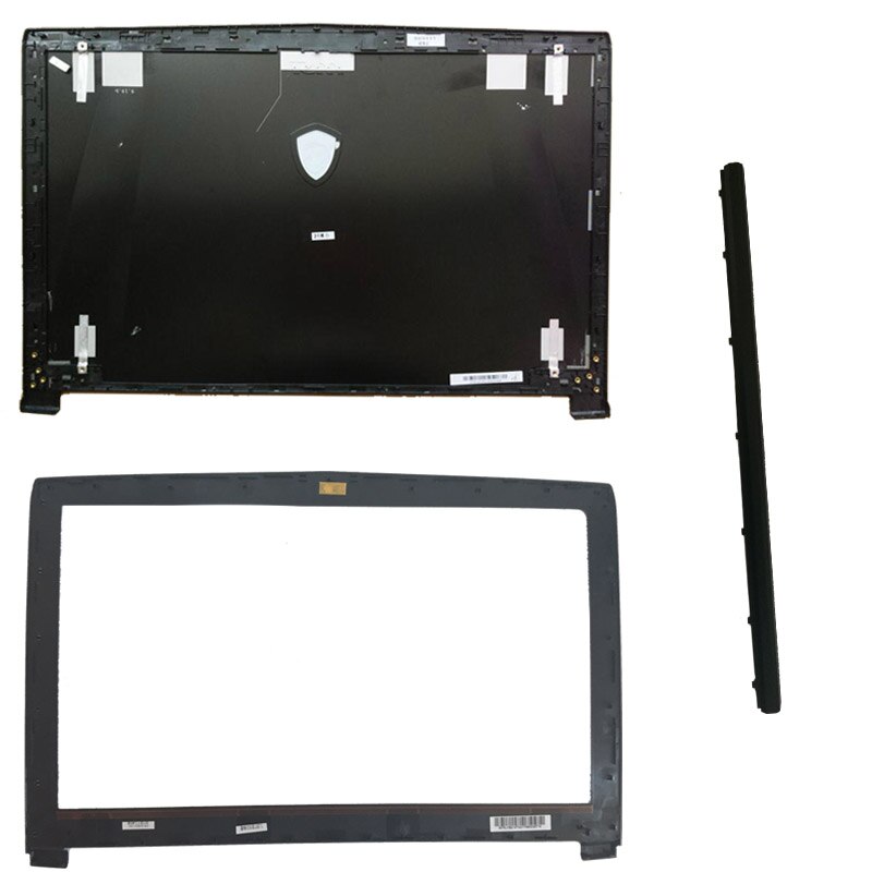 Cover til msi  ge62 2qd-007 xcn ms -16 j 1 16 j 1 16 j 2 16 j 3 top lcd bagcover sort non-touch / lcd bezel cover / hængsel cover