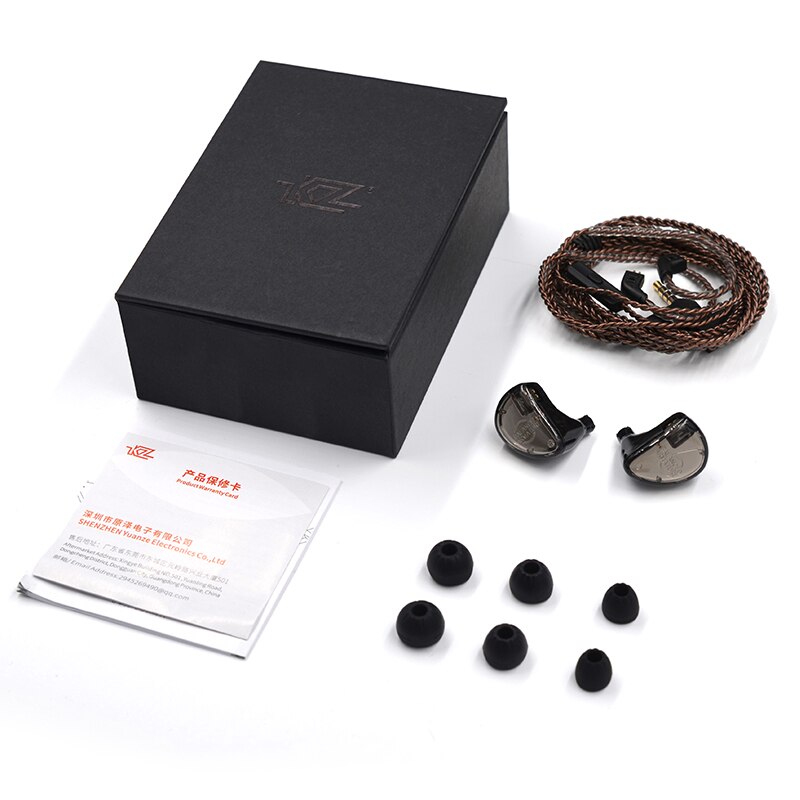 Kz AS06 Hoofdtelefoon 3 Balanced Armature Driver In Ear Oortelefoon Hifi Bass Monitor Oortelefoon Oordopjes Met 2pin Kabel Kz ZS10 kz AS10