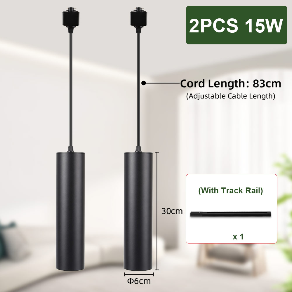 110V 220V LED Track Anhänger Licht Decke Esstisch Lange Rohr Hängen Lampe Für Wohnzimmer Küche Kronleuchter hause Decvor: Warmes Weiß / Rot