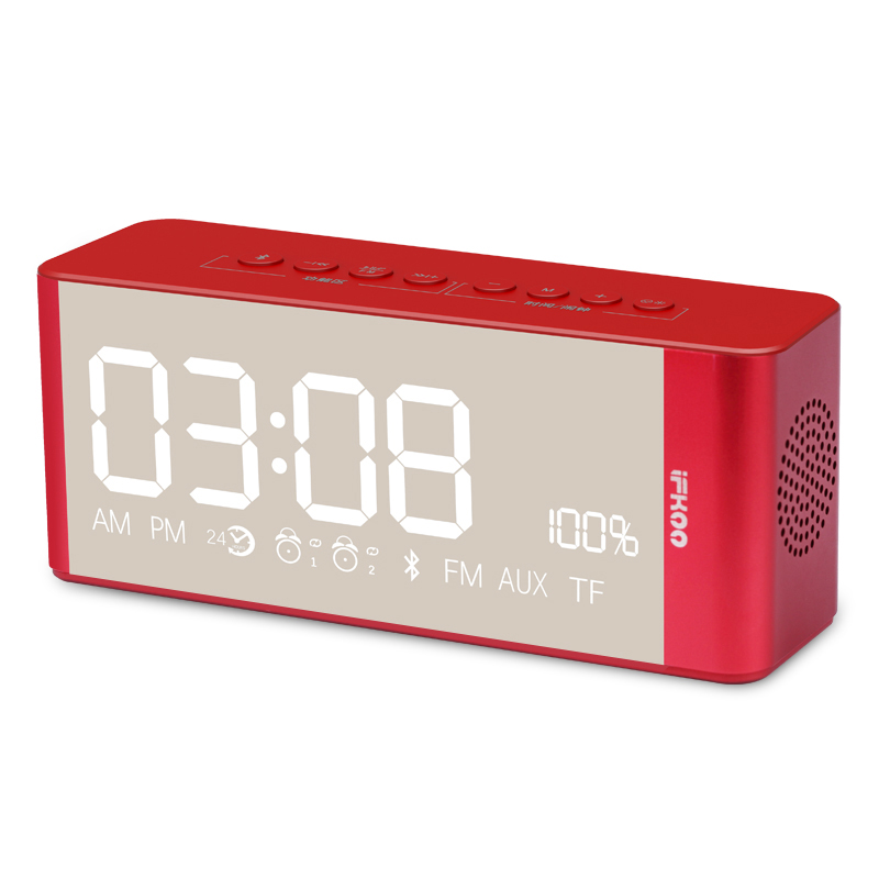 IFKOO D3 Mini Altavoz Bluetooth despertador teléfono inalámbrico ordenador portátil LED espejo coche USB portátil Subwoofer
