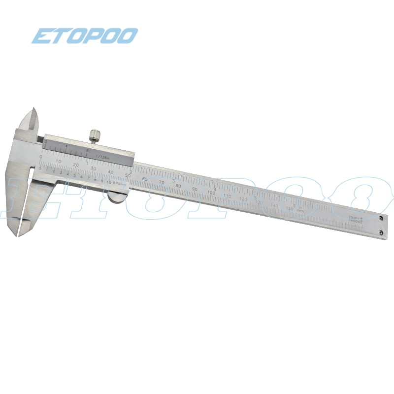 High Precision Industry Stainless Steel Vernier Caliper Mono block 0-150 0-200 300mm 0.02mm/0.05mm metric Measuring Tool