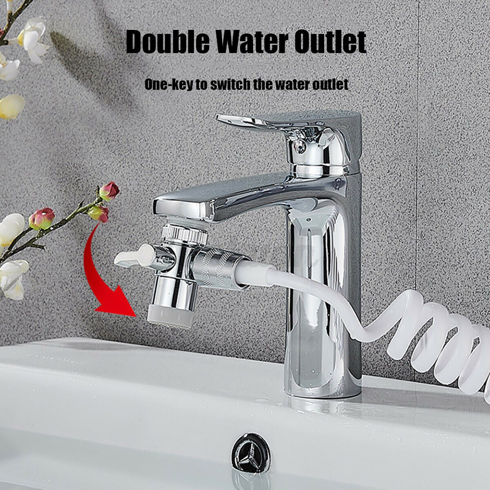 40# Bathroom Durable Sink Faucet Sprayer Simple Install Water Tap Extension Nozzle Adjustable Shower Set Декор Дома