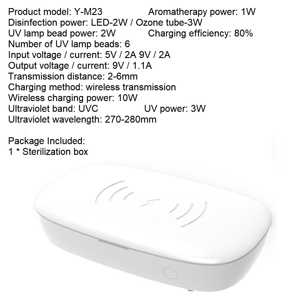 Quick UV Light Phone Sterilizer Box Jewelry Phones Cleaner USB Personal Sanitizer Disinfection Cabinet: 5