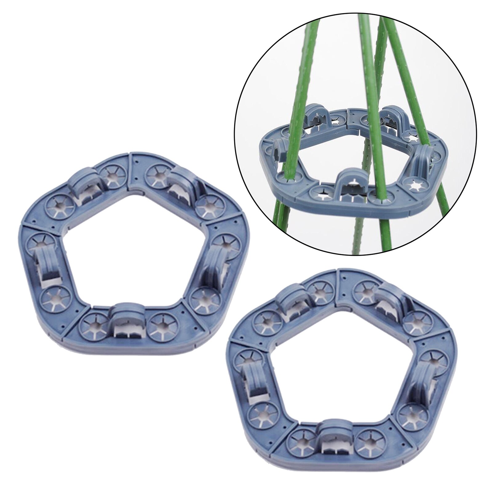 2pcs Garden Cane Grip Support Bamboo Plant Sticks Holder Sweet Pea Bean Cucumber Climbing Plants