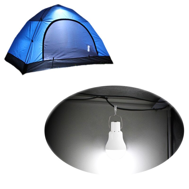 Solar LED Oplaadbare Lamp Thuis Draagbare Outdoor Verlichting Draagbare Kamp Tent Mobiele Camping Emergency Lamp