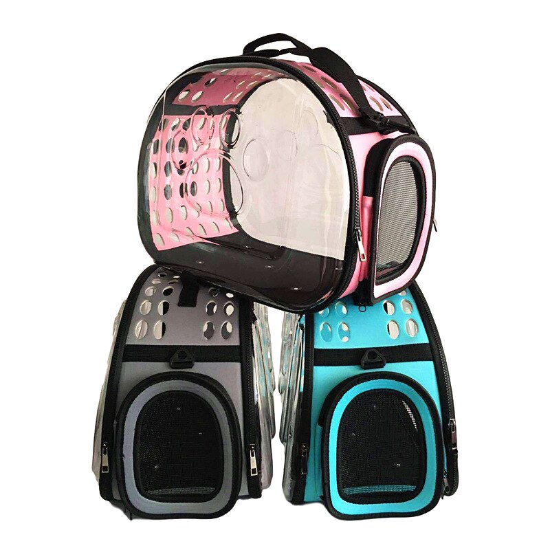 Transparante Pet Tas Mode Kat Tas Andreaskruis Huisdier Out Bag Opvouwbare Wasbare Vier Seizoenen Universele Comfortabele En Ruime