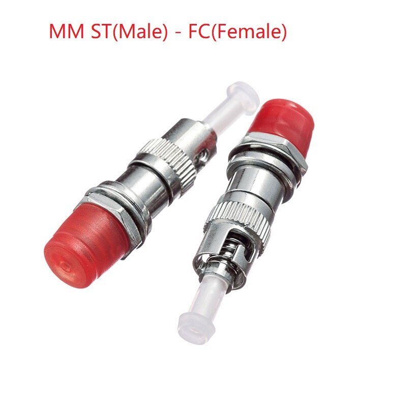 Connecteur adaptateur de Fiber ST mâle-FC femelle ST mâle-SC femelle, monomode ST mâle-LC femelle, convertisseur de Fiber multi SM/MM: MM-ST-FC