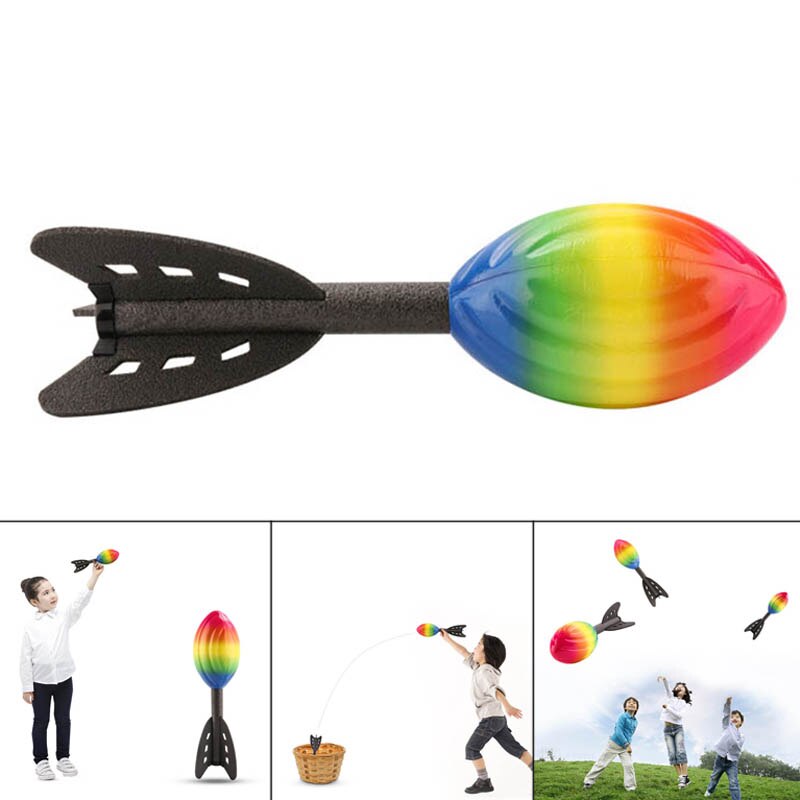 Deep Throw Toy Foam Hand Throwing Rocket Toys Parent-child Outdoo... – Grandado