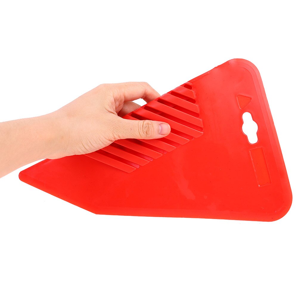 Cepillo portátil grande rojo de goma bisel pintura de pared raspador de mano herramienta de pintura de pared para pared/gabinete/piso