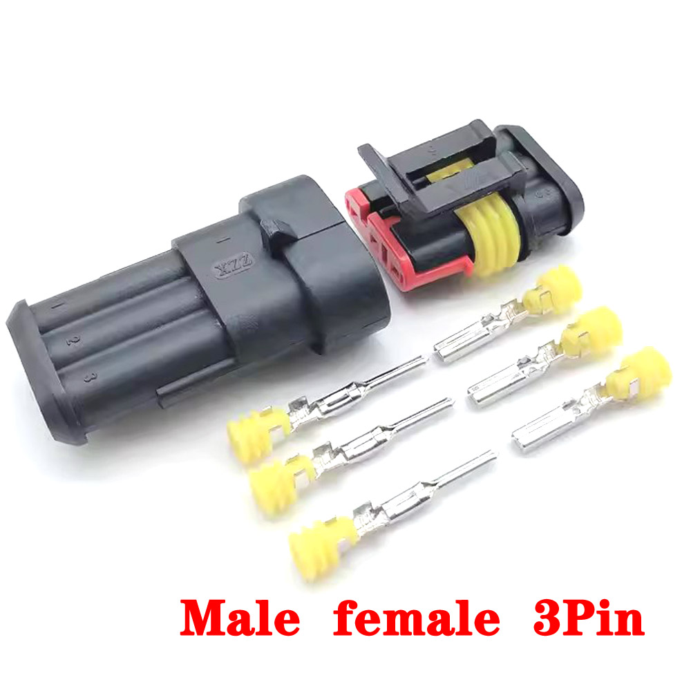 1 Satz 1-polig 2-polig 3-polig 4p 5p 6-poliger Autos tarter Stecker Buchse Docking versiegelter Stecker Kfz-Motor- Kabelbaum stecker Stecker: Lavendel