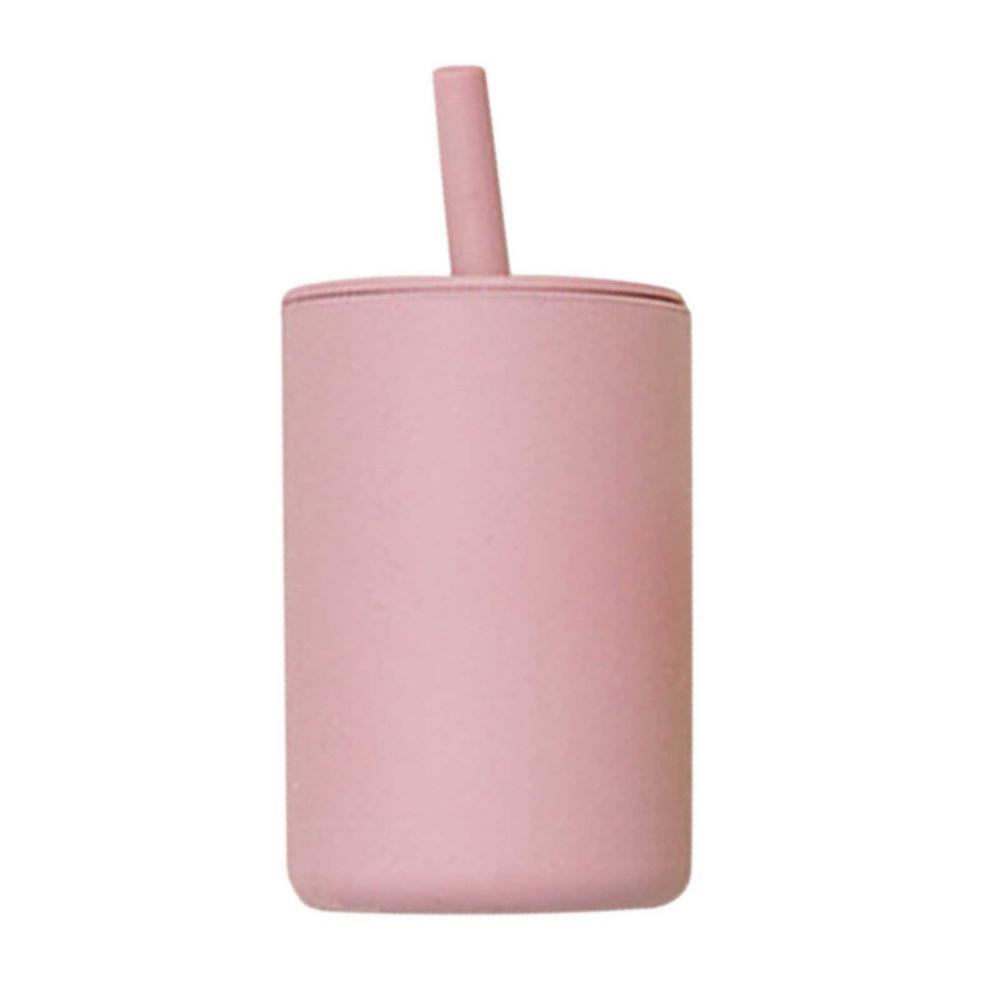 Vasos de silicona para bebé, sin BPA, almacenamiento portátil, envase de aperitivos, taza de alimentación para niños, juegos de tazas de aprendizaje a prueba de fugas: T
