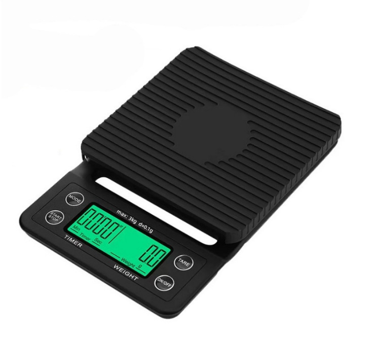 High Precision Coffee Scales Weight 0.1g With Timer Portable Electronic Digital Kitchen Scale LCD Numerical conversion: 5Kg