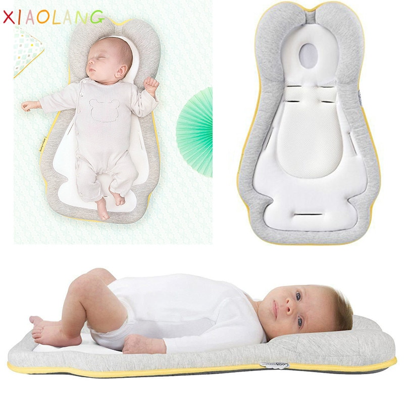 Xiaolang Babybedje Bed Nest Pasgeboren Stereotypen Kussen Reizen Draagbare Baby Wieg Wieg Slapen Positionering Pad 0-12 Maanden