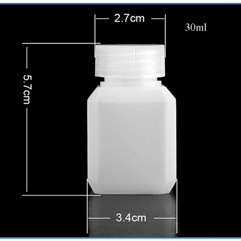1pc tomme plastikflasker flydende lotion kosmetikbeholder rejse genopfyldelige flasker ottekantet hvid firkantet flaske