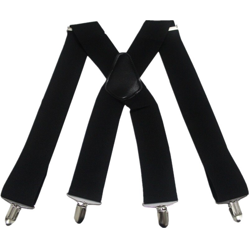 Heren Bretels Vlinderdas Set, 2 WAY TO WEAR 6 Lederen Ogen 3 Clips Y-vorm 3,5 cm Breed Verlengde Bretels voor Hoogt 160-200 cm - Paisley Koningsblauw