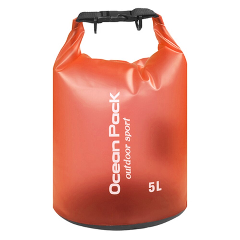 Bolsa seca plegable impermeable de PVC bolsa de agua mochila para nadar Rafting kayak canotaje bolsa de almacenamiento de pesca: 5L