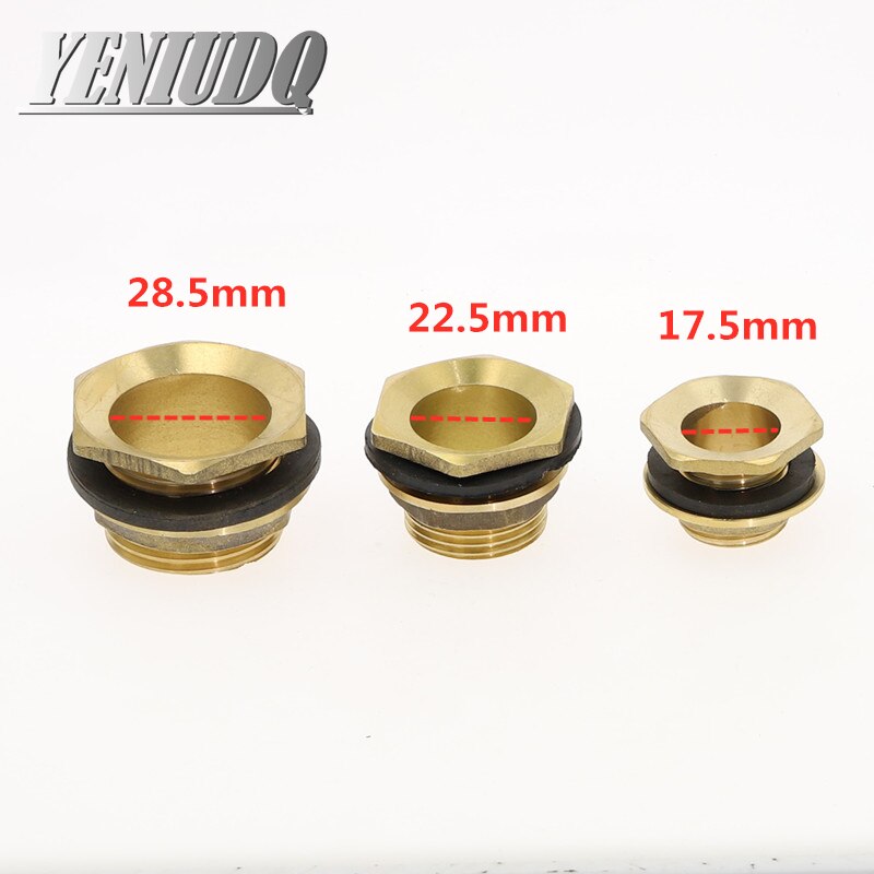 Adaptador para tanque de peixes, 1/4 ", fio masculino, tubo de latão, chave solta, encaixe, porca de encaixe, água conector de cobre para juntor do tanque