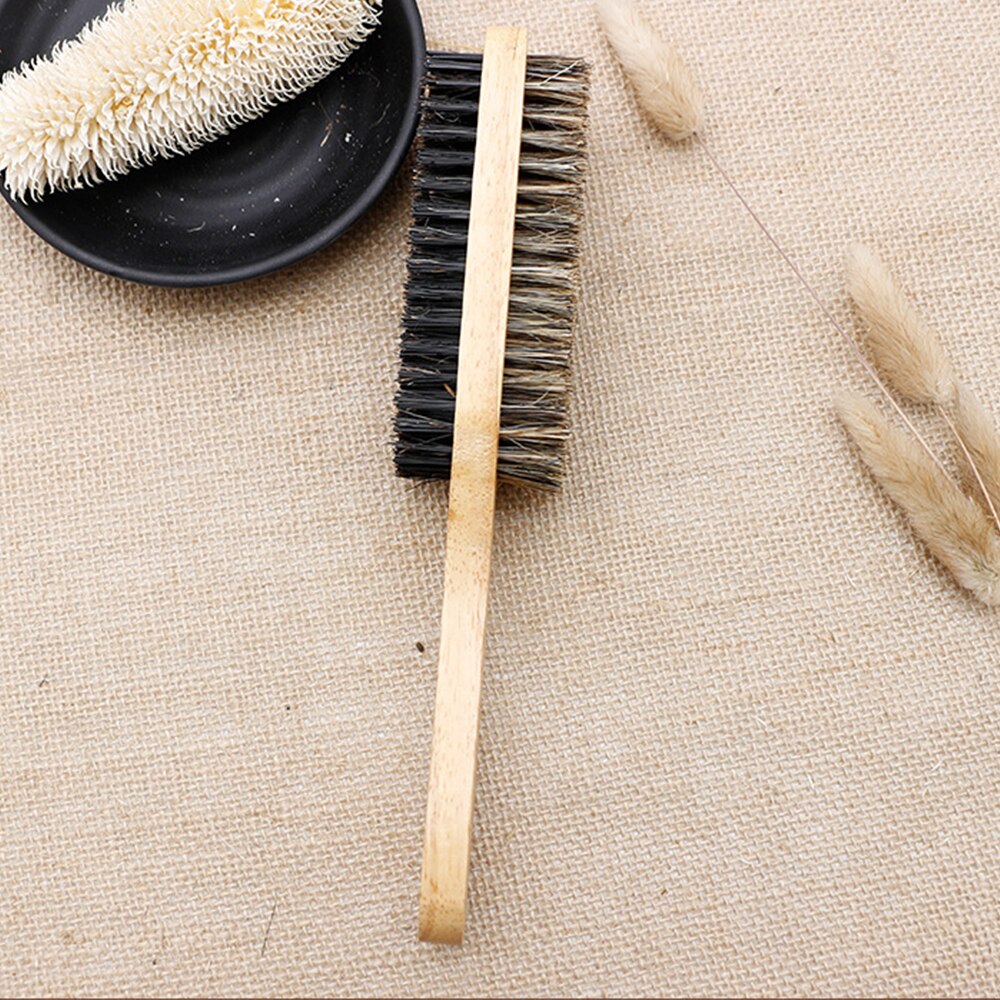 Mannen Haar Borstel Natuurlijke Houten Golf Kam Malestyling Baard Haarborstel Korte Lange Dikke Krullend Golvend Haar Varkenshaar Kam