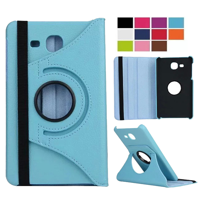 360 Rotating Case for Samsung Galaxy Tab A 7.0 T280 T285 SM-T280 SM-T285 PU Leather Case Folding Stand Smart Cover