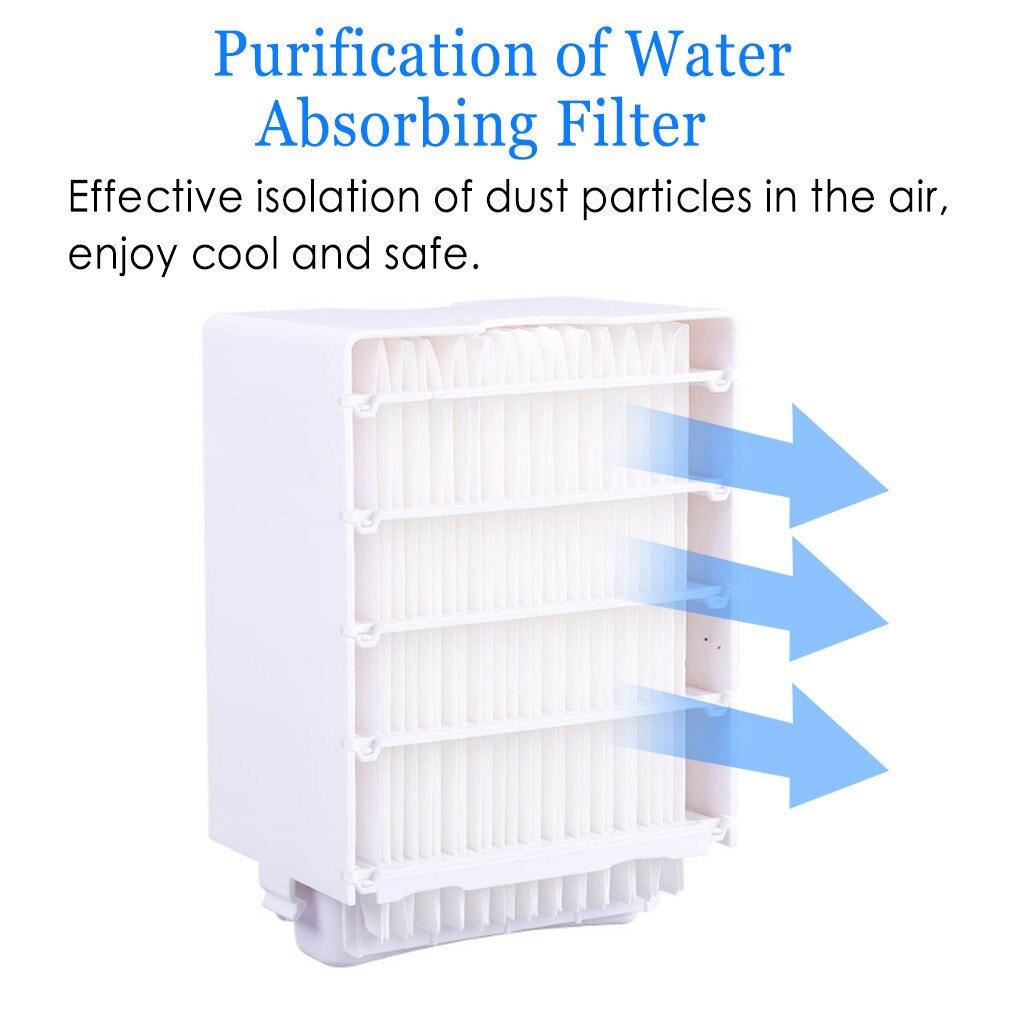Mini Portable Air Conditioners Air Cooler Fan Purification Of Water Absorbing Filter Air-conditioning For Home Office #y#gb40