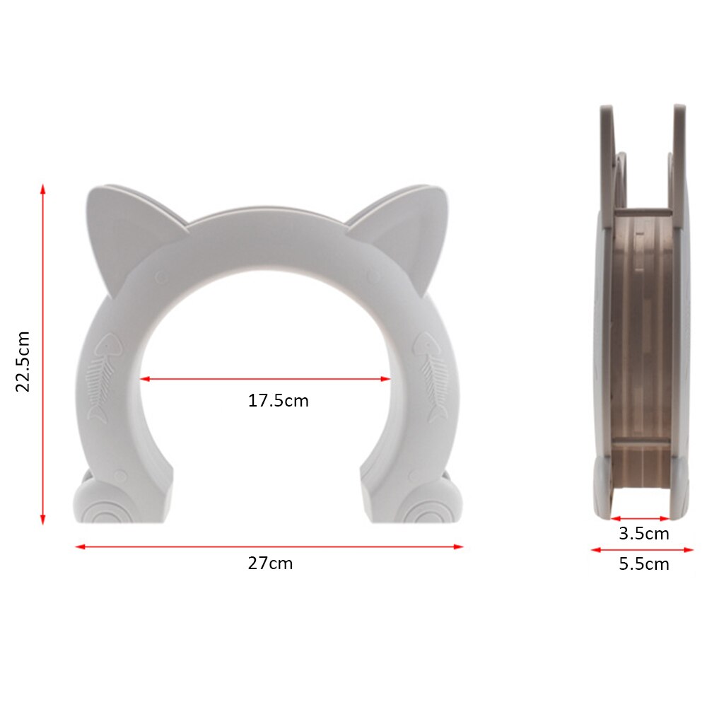 Cat Safe Door Training Toy Plastic Small Gate Cute Small Medium Large Dog Door Pet Supplies for Wall Interior Exterior