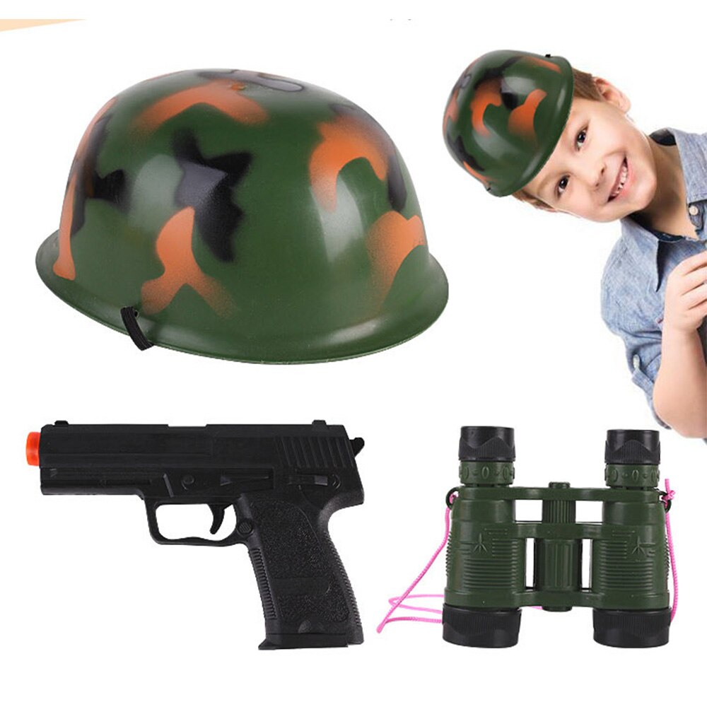 Uddannelse rollespil legetøj brandmand politi ingeniør hjelm brandhætte dragt plast kostume forældre barn interaktion legetøj til børn