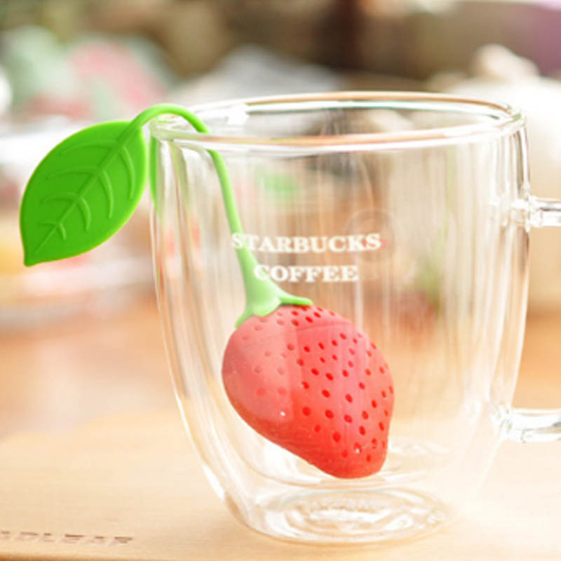 Silicone Tea Strainer Cute Mister Teapot MR Little Man People Tea Infuser Filter and Strawberry Shape Tea Infuser Tea Bag Teapot