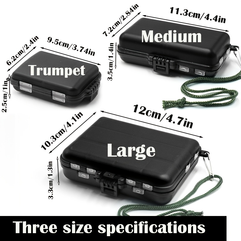 TAKBAS 1PC Small Fishing Tackle Box, Plastic Portable Organizer, Hooks Lure Baits Storage Box Containers For Storing Swivels Jig
