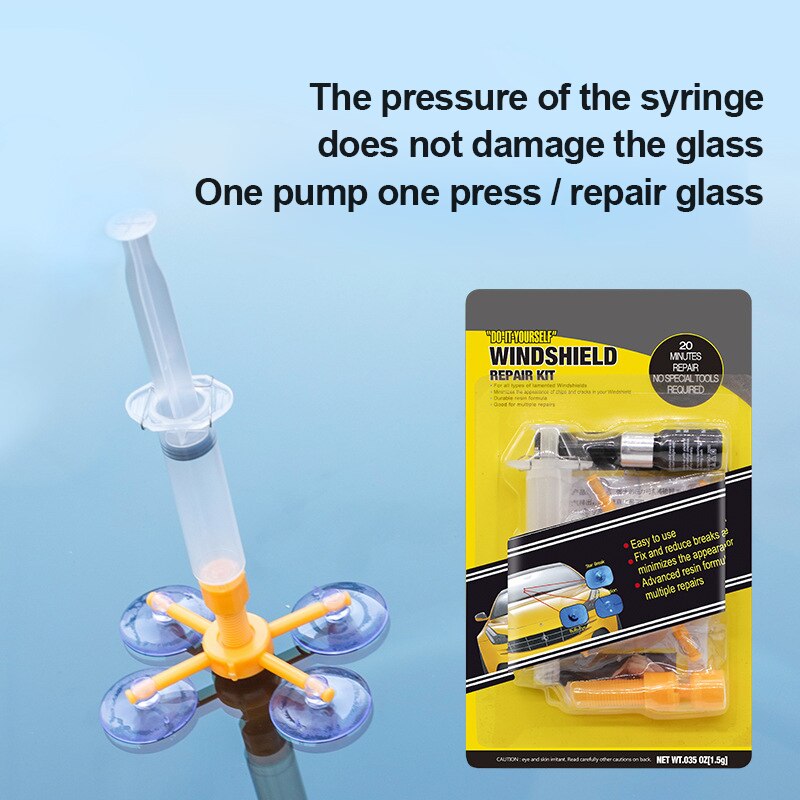 Window Repair Windshield Repair Kit Glass Windscreen Restore Repairing Tools Set UV Light DIY Car Auto Kit Glass for Chip Crack