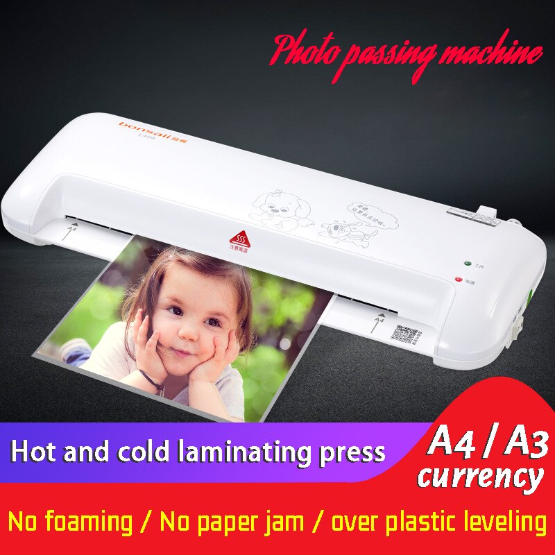 A4 Photo Laminator Paper Film Document Thermal &cold Laminator Plastificadora Termolaminar Plastifieuse Laminator L409-a