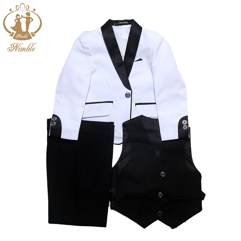 Costume 5 Pièces Garçon Lilax - Veste, Pantalon, Gilet, Chemise, Nœud Papillon - 1-8 Ans