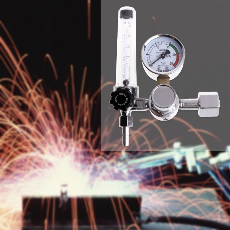 Metal Welding Gas Argon CO2 Pressure Flow Meter Regulator MIG Tig MAG Weld Gauge B95A