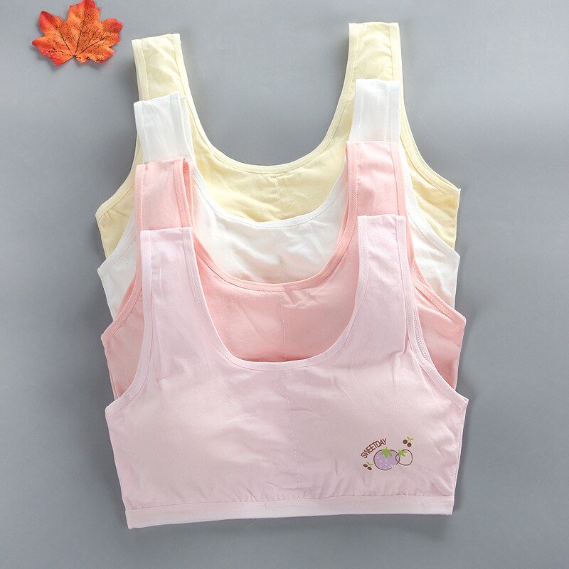 Topy dla dziewczynek nastolatek biustonosz dziewczyna wierzchnia kamizelka temat dziewczyny sport Adolescente dzieci nastolatki bielizna biustonosze treningowe Racerback 8-16 rok