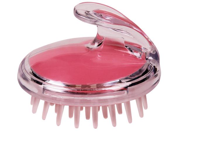 Myjka do kąpieli szczotka do masażu głowa do skóry głowy swędzenie do kiełkowania plastikowa szczotka do południka grzebień okrągły silikonowy masażer do głowy