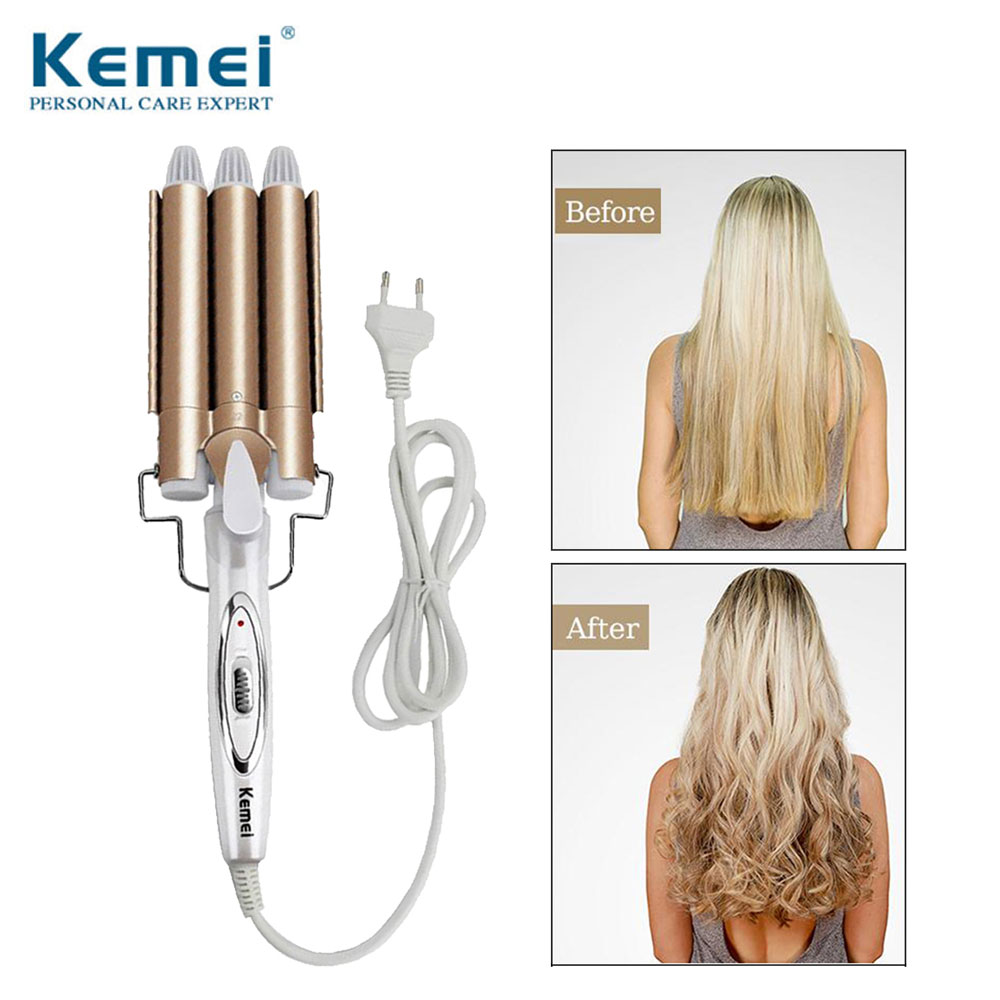 KEMEI Curling Hair Curler Hair Care & Styling Tools Wave Hair Styler Curling irons Hair Crimper