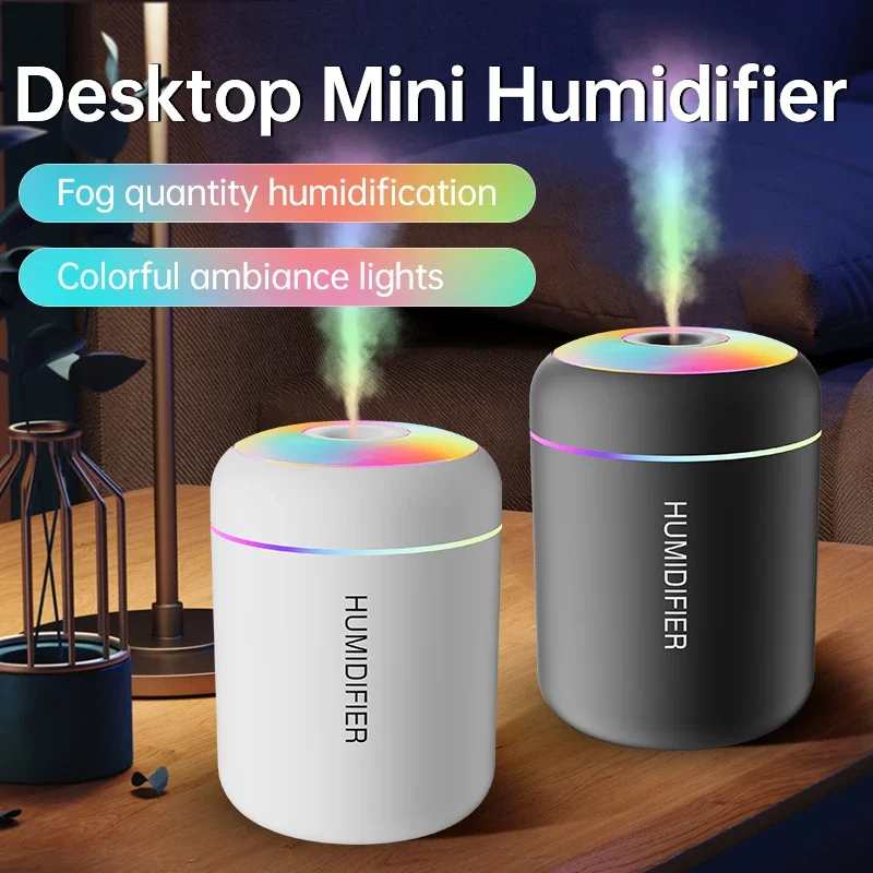 Auto Mini Luchtbevochtiger 180ML USB Elektrische Geurverspreider Essentiële Olie Luchtreiniger Aromatherapie Mist Maker Verlichting Voor Thuis Slaapkamer