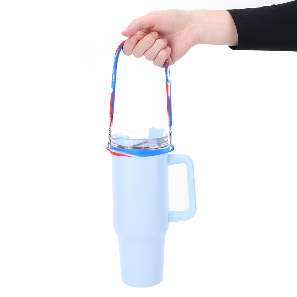 Mango de silicona para botella de agua, cabestrillo de 8 a 40oz, soporte para taza Stanley, accesorios