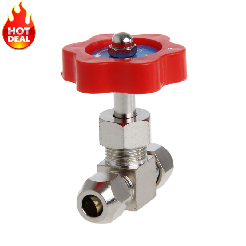 Durable Needle Valve Tube Nickel-Plated Brass Plug Needle OD 6mm/8mm/10mm Valve MY26_35