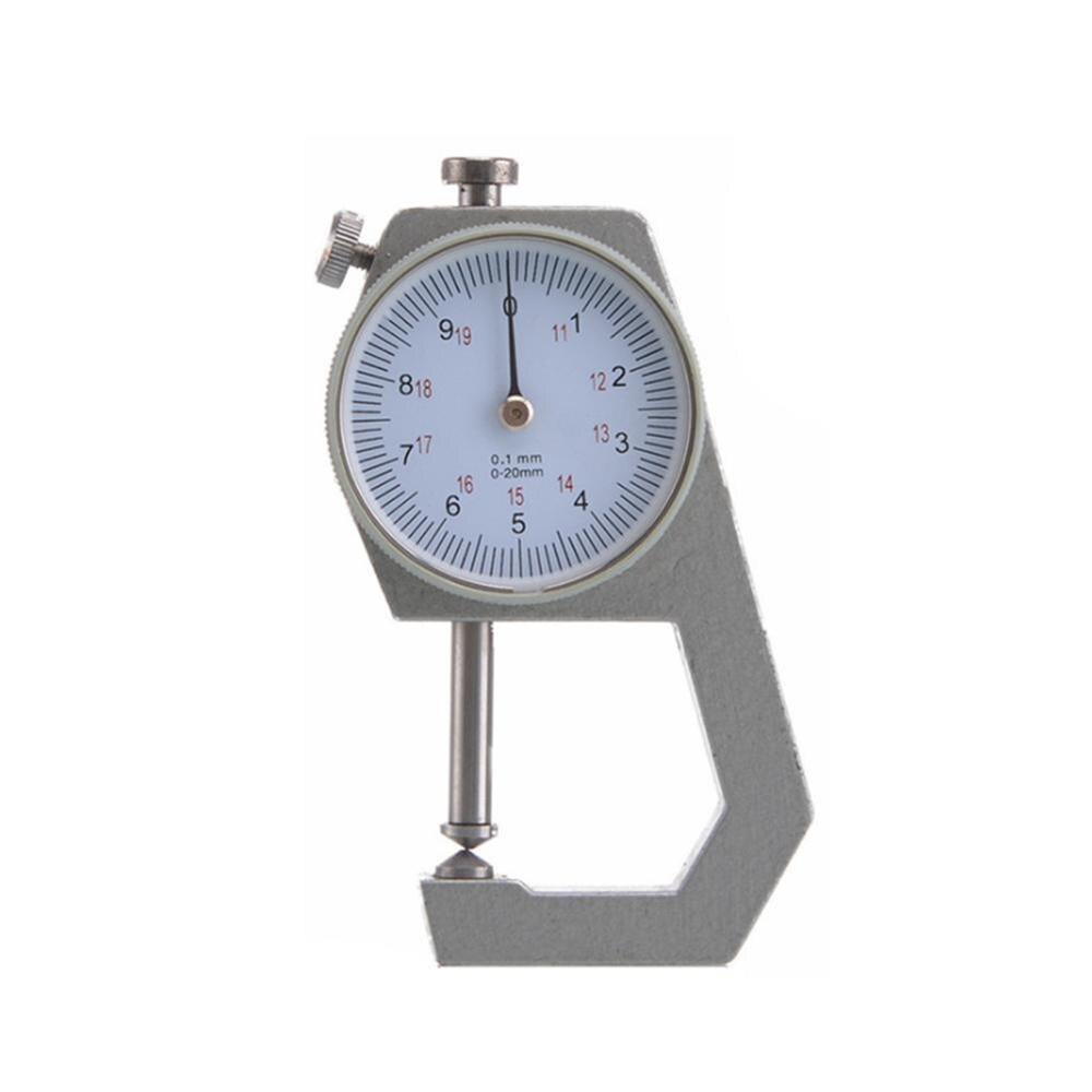 Leather Paper Dial Thickness Gauge 0-10mm 0.1mm Metal Case High Precision Micrometer Tester Width Measuring Instrument Tools: Tip 0-20MM