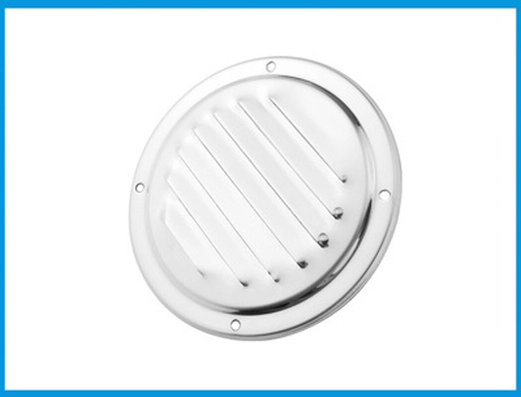 Stainless Steel 316 Boat Marine Round Air Vent Louver Vent Grille Ventilation Louvered Ventilator Grill Cover