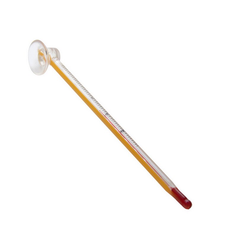 15Cm Hydrometer Aquarium Glas Aquarium Thermometer Aquarium Dompelpompen Glazen Thermometer Met Zuignap