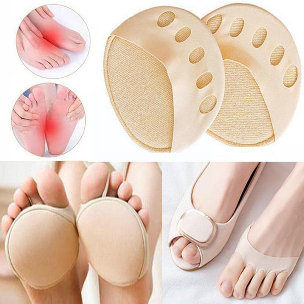 Vijf Tenen Voorvoet Pads Vrouwen Hoge Hakken Half Inlegzolen Inserts Absorbeert Teen Likdoorns Voet Pijn Care Eelt 1 Paar Shock pad Soc M5i6