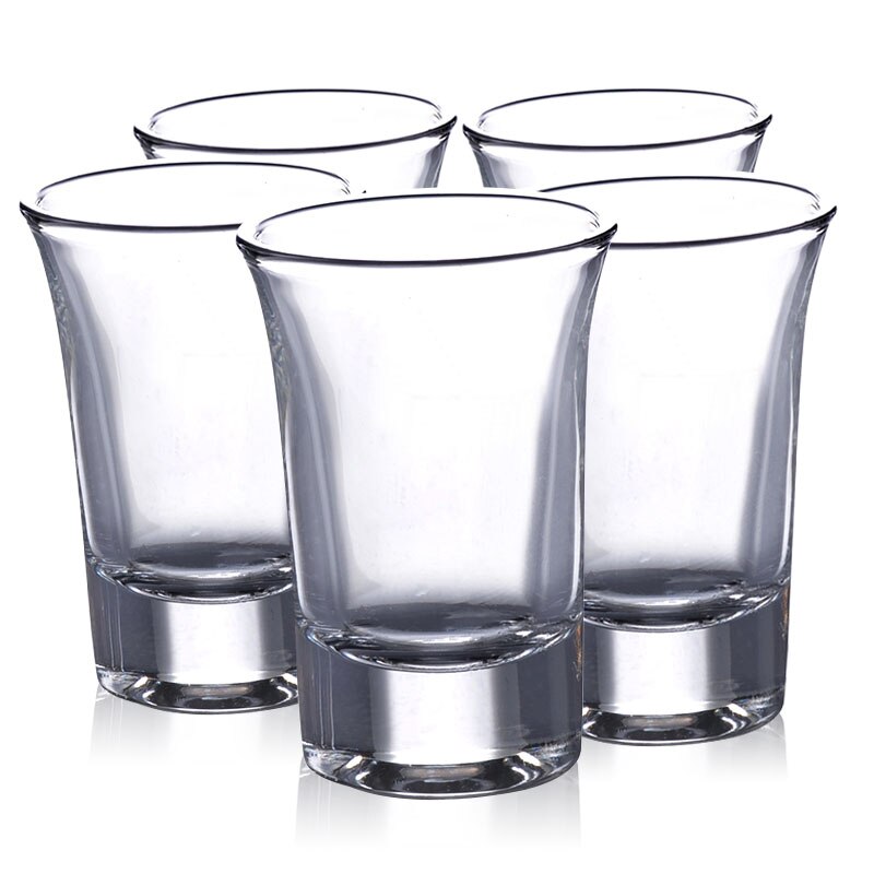 5 stk/sett 35ml vodka kort glass mini gjennomsiktige likørglass brennevin cocktail glass kopp bar drikkeutstyr tilbehør