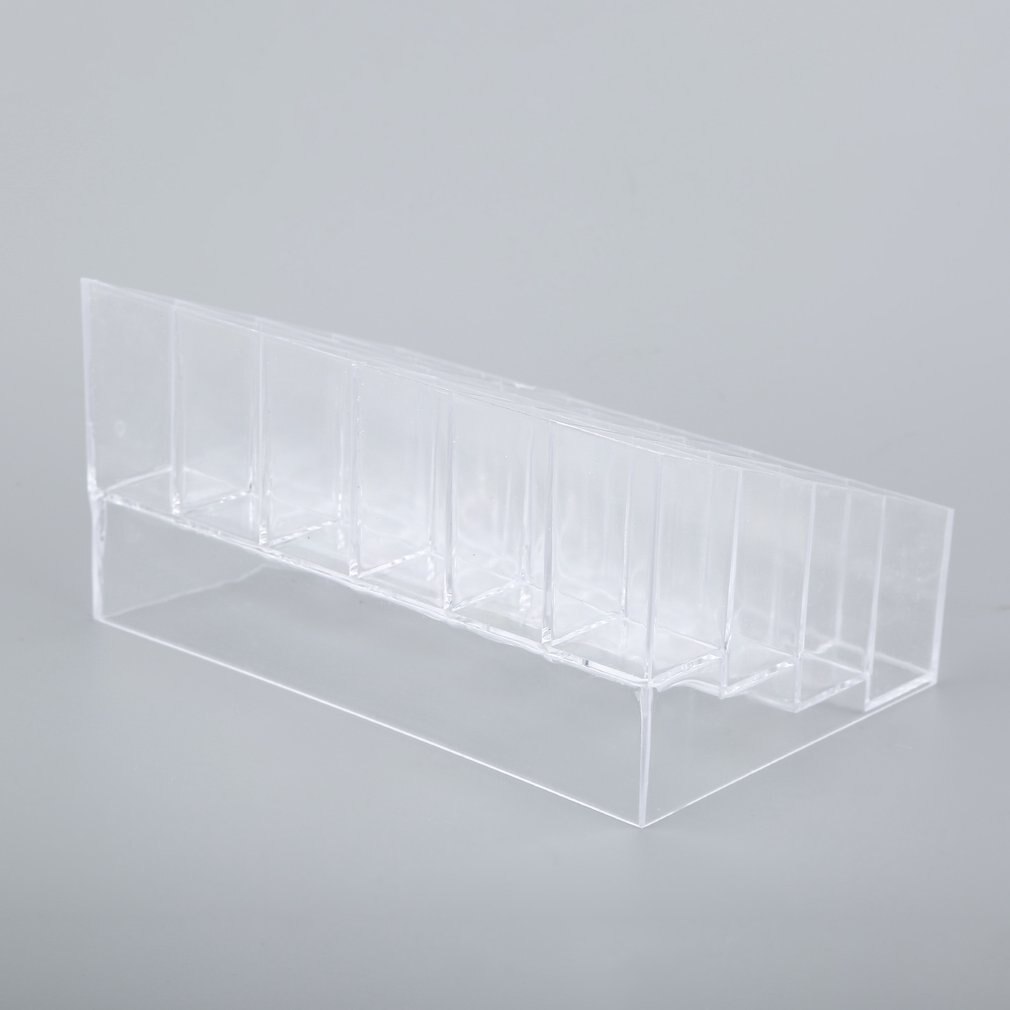 24- grid acryl make-up organizer opbergdoos cosmetische lippenstift sieradendoos displaystandaard make-up tools kwastenhouder