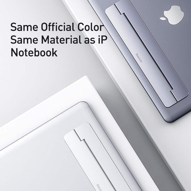 Soporte ajustable Baseus plegable de aluminio para portátil, portátil, ergonómico, 12-17 pulgadas para MacBook Air Pro