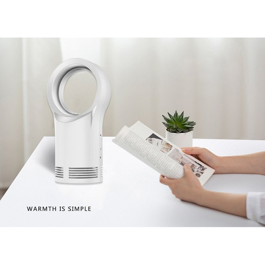 Multifunctional Mini Small Heater Home Bedroom Office Leafless Heater Desktop Fan Electric Heater